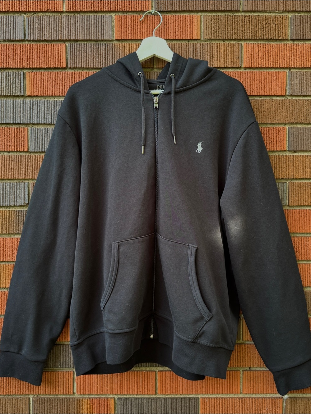Polo Ralph Lauren Black Zip-Up Hoodie